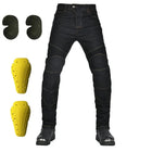 Men's Motorcycle Riding Jeans Pants, Anti-Skid Abrasion Resistant All-Weather Classic Fit Race-Ready Biker Gear PlatiNum