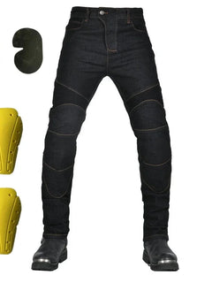 Men's Motorcycle Riding Jeans Pants, Anti-Skid Abrasion Resistant All-Weather Classic Fit Race-Ready Biker Gear