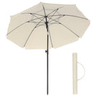 SONGMICS Ombrellone di 160 cm, UPF 50+, Inclinazione Bidirezionale a 30°, Altezza Regolabile, con Borsa da Trasporto, per Balcone Giardino Terrazzo Spiaggia, senza Base