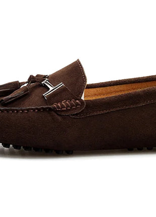 Mocassini da uomo primavera estate scarpe Casual in pelle scamosciata Slip-ons da uomo Luxury Brand Mocassin Man Plus Size 50 51 52 53 per piede grande