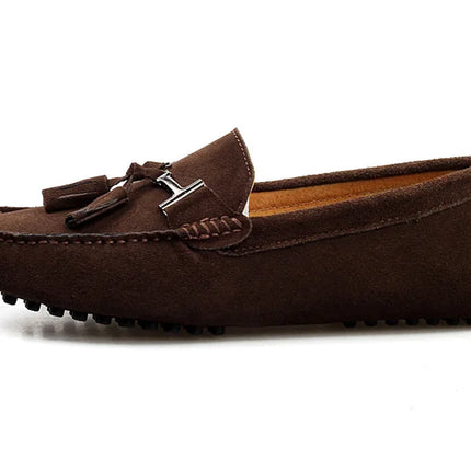Mocassini da uomo primavera estate scarpe Casual in pelle scamosciata Slip-ons da uomo Luxury Brand Mocassin Man Plus Size 50 51 52 53 per piede grande