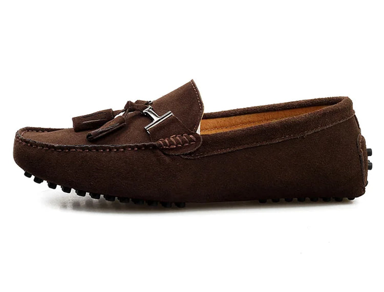 Mocassini da uomo primavera estate scarpe Casual in pelle scamosciata Slip-ons da uomo Luxury Brand Mocassin Man Plus Size 50 51 52 53 per piede grande