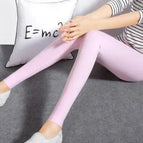 pink jeggings / M