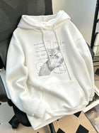 Women's casual hooded long-sleeved pullover with 