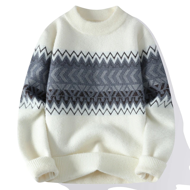 Sweaters men 2023 Winter new arrival thicken sweater Stripe pattern men fashion sweaters autumn Men's wool pullovers MY0799