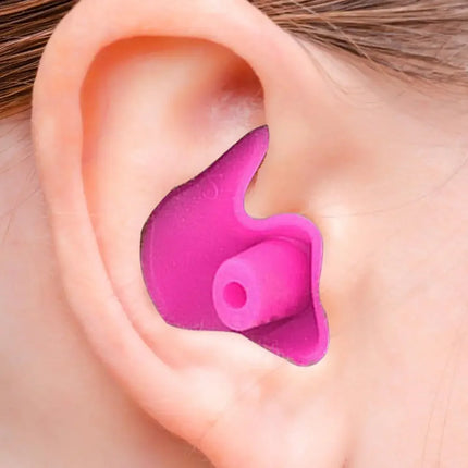 1 paio di tappi per le orecchie morbidi impermeabili Tappi per le orecchie portatili in silicone Accessori per il nuoto Tappi per le orecchie durevoli Texture delicata classica