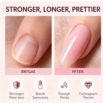 4Pcs 15ml Fiber Builder Gel Set for Nail Extension Clear Soft Rose Milky Rose Skin Rose Strengthening UV LED Nail Gel Manicure Nail Art Kit