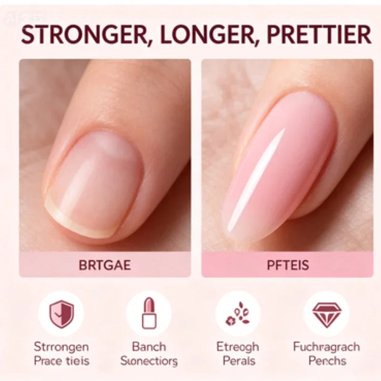 4Pcs 15ml Fiber Builder Gel Set for Nail Extension Clear Soft Rose Milky Rose Skin Rose Strengthening UV LED Nail Gel Manicure Nail Art Kit
