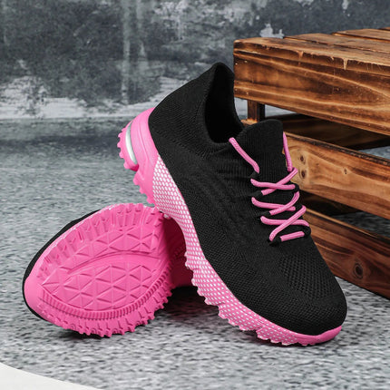 Breathable Socks Shoes Women Lightweight Knitted Casual Sneakers Non-slip Walking Footwear Outdoor Jogging Fitness Sports PlatiNum