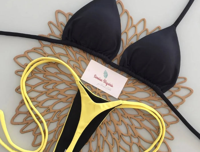 Micro Bikini 2026 Costume da Bagno Donna Sexy Brasiliano con Laccetti Halter Tinta Unita Push-Up Perizoma Abbigliamento da Spiaggia Femminile