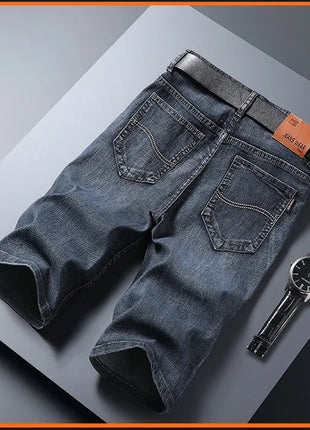 Jorts in denim slim da uomo stile classico da uomo Estate New Business Fashion Thin Stretch Short Casual jorts da uomo
