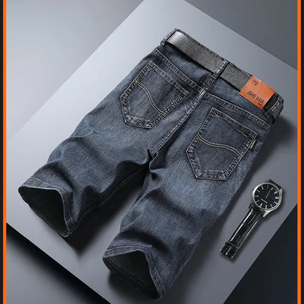 Jorts in denim slim da uomo stile classico da uomo Estate New Business Fashion Thin Stretch Short Casual jorts da uomo
