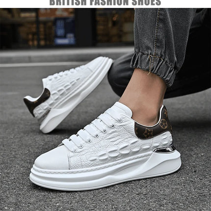 Leather Shoes Men's Skateboard Cricket for Men Sports Running Sneakers Male Luxury Designer Flats Platform