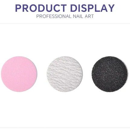 Dead Skin Replaceable Sanding Paper Set for Manicure Pedicure With Metal Disc Nail Drill Bit Calluses Removal Foot Care Tool Acc 2028