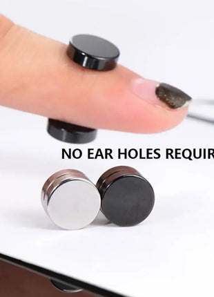 1/3 paia di orecchini magnetici per uomo e donna, magnete CZ nero, orecchino a clip non penetrante, orecchino a magnete rotondo senza piercing platinumshop