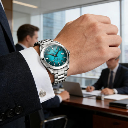 PAGANI DESIGN 2026 Sky Blue 40MM A150 Orologio Meccanico Automatico in Acciaio Inossidabile Impermeabile con Vetro Zaffiro per Uomo