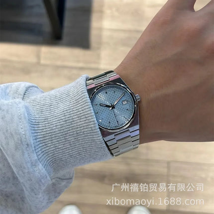 Orologio da Polso Serie PRX con Cinturino in Acciaio, Modello Super Player, per Uomo e Donna, con Calendario, Stile Semplice e alla Moda, Regalo di Compleanno, Idea Regalo per Lui e per Lei