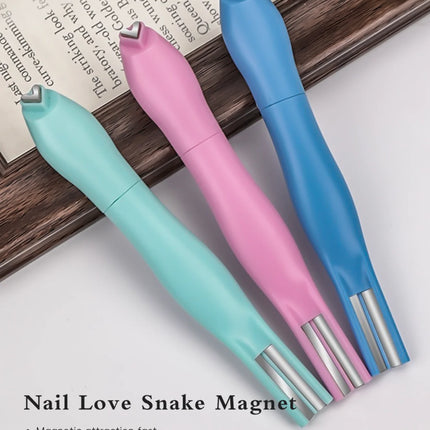 3 in 1 Cat Eye Nail Magnetic Stick Love Heart Snake Pattern French Cat Eye Nail Magnet UV Gel Polish Effect Manicure Design Tool