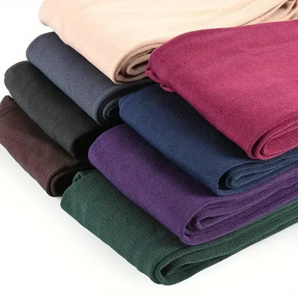 Colorful Fleece Lined Tights Winter Women Thermal Pantyhose for Female Panty Polar Skin Black Effect Stockings Thermal Leggings PlatiNum