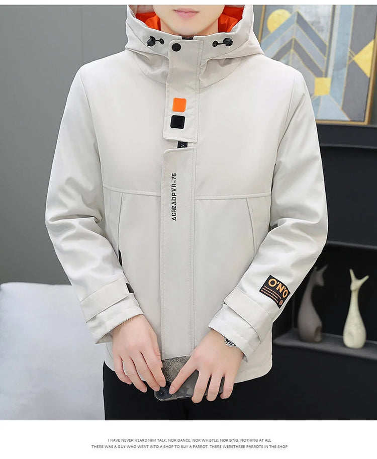Men's Autumn/Winter Jackets New Arrived Trendy Brand Couple Jacket Men's Women's Handsome Casual Hooded Work Jacket Coat