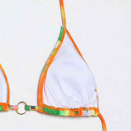 Miyouj Nuovi Bikini Stampati Costumi da bagno Donna Costume da bagno sexy Fasciatura Bikini Set 2024 Beachwear String Costumi da bagno Micro Biquinis platinumshop