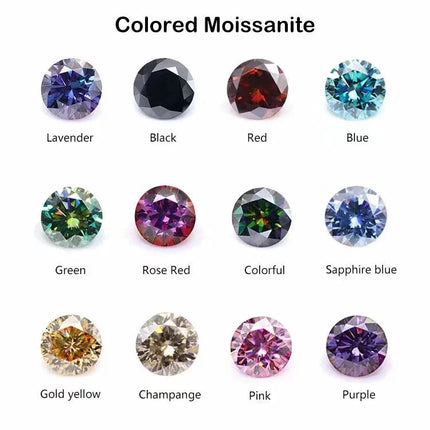 New Premium D Color VVS1 Moissanite Loose Stone Full Size Factory Wholesale Fine Jewelry Certified Moissanite Diamonds With GRA PlatiNum