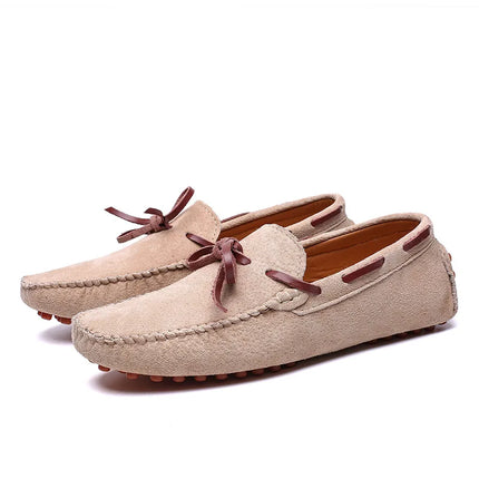 Scarpe casual da uomo Mocassini in pelle scamosciata Scarpe classiche in pelle Scarpe da guida morbide Mocassini di lusso Slip on caldi Scarpe da uomo Taglie forti 38-49