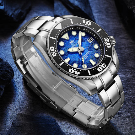 ADDIESDIVE Watches For Men Sapphire Luxury NH35 Mechanical Wristwatch 200m Waterproof Ceramic Bezel BGW9 Luminous Diving Watch