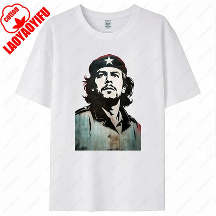 Che Guevara Shirt Rebel Cuban Shirt Guerrilla Revolution Casual Short Sleeve Men's High Quality Cotton T-Shirt