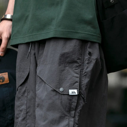 Spring Summer Korean Outdoor Functional Waterproof Cargo Pants For Men Clothing Harajuku Joggers Casual Breathable Pants Male