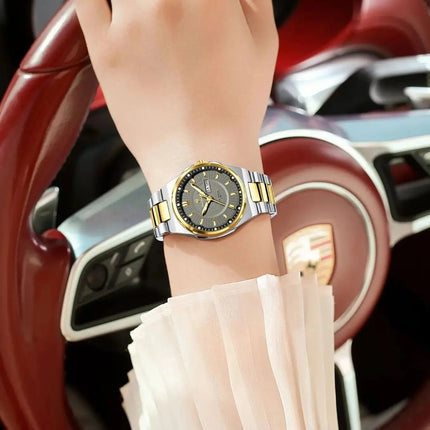 Orologio da Donna POEDAGAR Elegante con Data e Giorno della Settimana, Movimento al Quarzo, Acciaio Inossidabile, Luminoso e Impermeabile platinumshop