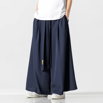 Pantaloni a Gamba Larga da Uomo, Stile Streetwear, Tinta Unita, Casual, Comodi, Vintage, Oversize, per Primavera ed Estate