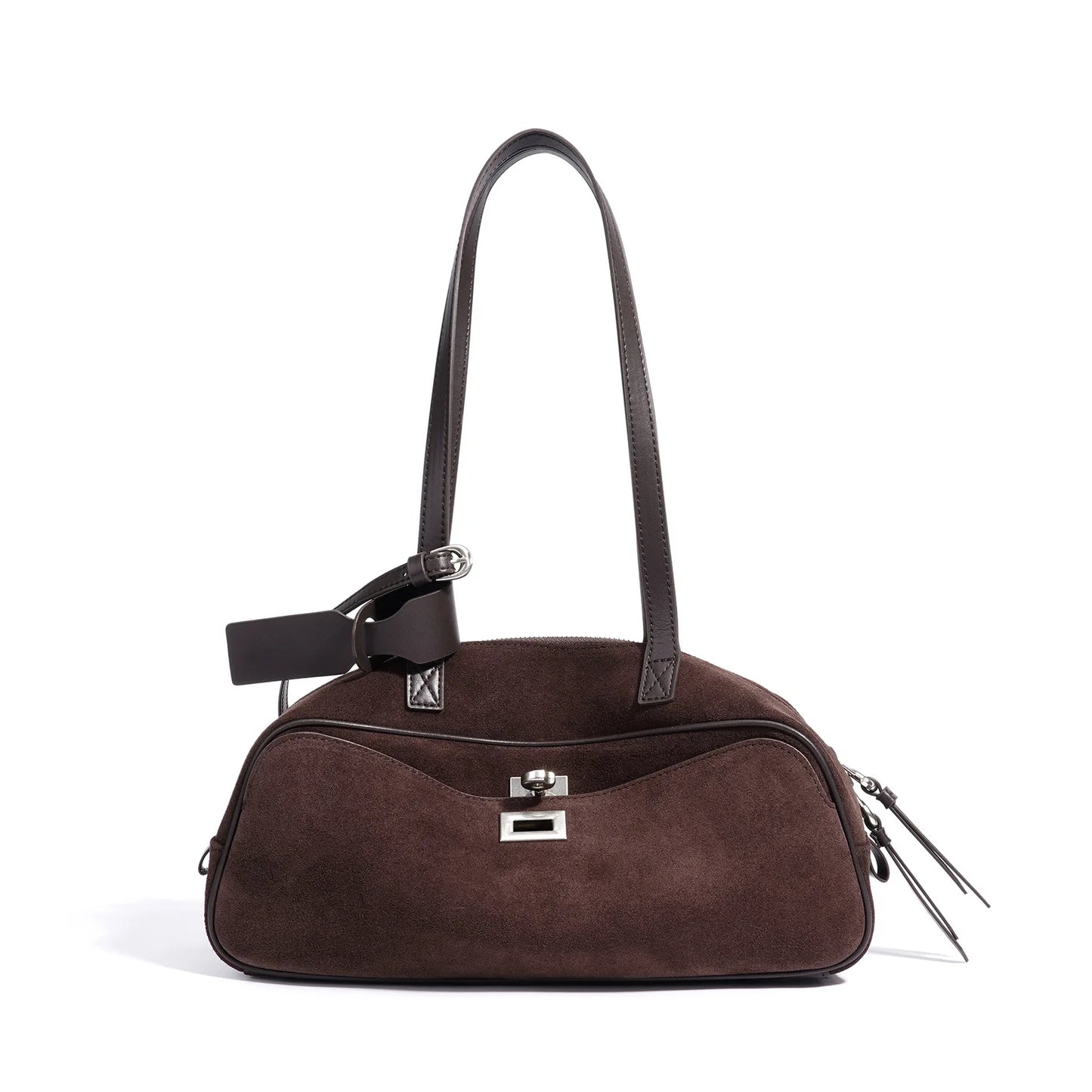 MENDY Borsa in pelle scamosciata Borsa a tracolla con cuscino in pelle Borsa casual ascellare da donna unica in morbida pelle Novità nella borsa tote Designer di lusso