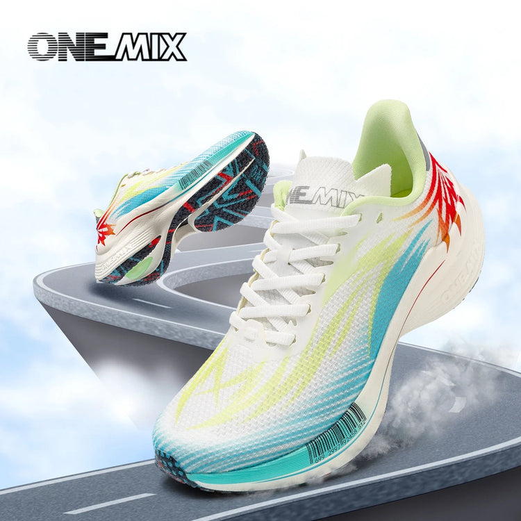 ONEMIX 2026 Nuove Scarpe da Corsa per Maratona, Traspiranti, Antiscivolo, Ammortizzanti per Uomo e Donna, Sneakers con Cuscinetto d'Aria PlatiNum