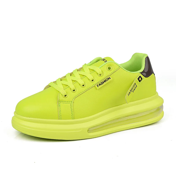 Men's Platform Sneakers Solid Design Sports Running Tennis Sneakers Lace Up Walking Trainers Shoes Casual Outdoor Shoes 39-44
