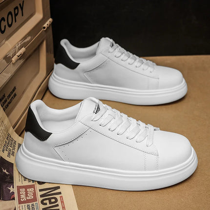 Leather Men Shoes Sneakers Trend Casual Shoe Breathable Leisure Male Sneakers Non-slip Footwear Men Vulcanized Shoes2026