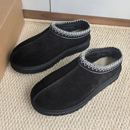 Tasman Winter Warm Wool Women's Tazz Classic Ultra Mini Slippers Thin Sole Genuine Leather And Fur Snow Boots