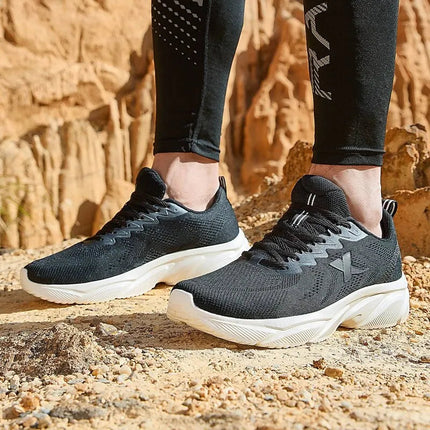 Xtep Running Shoes For Men Breathable Wear-Resistant Men's Sports Shoes Lightweight Jogging Cushioning Sneakers 877119110026 PlatiNum