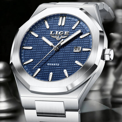 LIGE Orologio da donna elegante e lussuoso, orologio classico alla moda con data automatica, cinturino in acciaio inossidabile, orologi luminosi impermeabili per donna, regalo per signora platinumshop