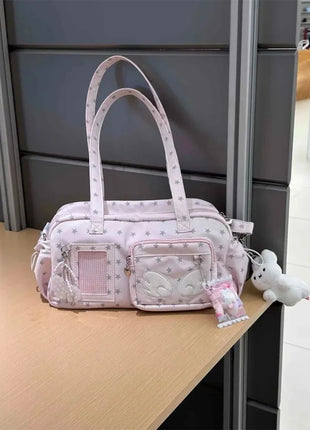 Borse Ita Trasparenti Giapponesi da Donna, Stile Y2k, Stampa a Stelle, Borsa Sottobraccia alla Moda, Dolce e Kawaii