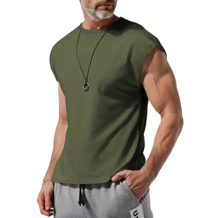 Amazon cross-border men's clothing summer new sleeveless t-shirt youth casual loose thin vest men PlatiNum