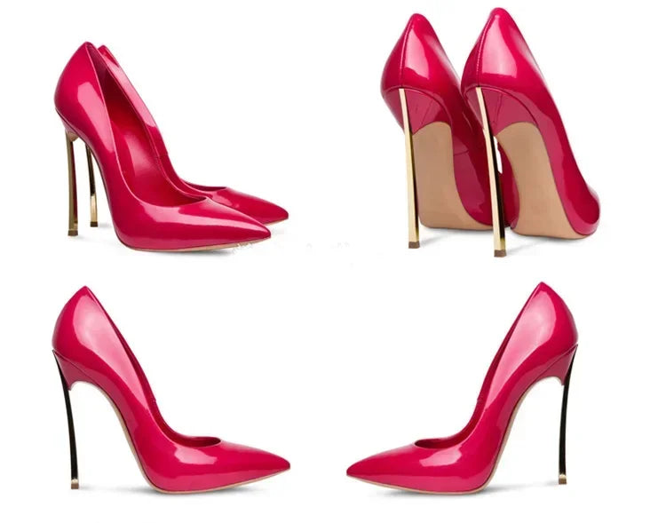 【Measure your feet length before order】Luxury Designer Women Pumps Stiletto High Heel Sexy Fetish Party Zapatos De Tacon C-PU-1