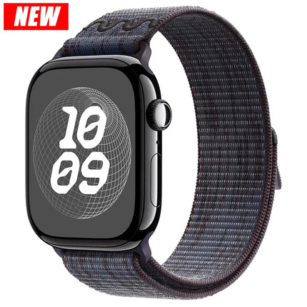 Cinturino in nylon per Apple Watch Ultra 3 49mm, bracciale iWatch 11 10 9 8 7 6 5 4 SE Sport NUOVO Design 42-46mm 45mm 44mm 41mm