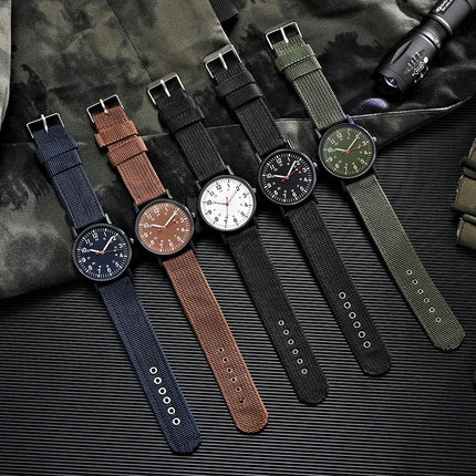 Orologio da polso sportivo al quarzo da polso da uomo con cinturino in Nylon luminoso orologi da polso resistenti agli urti platinumshop