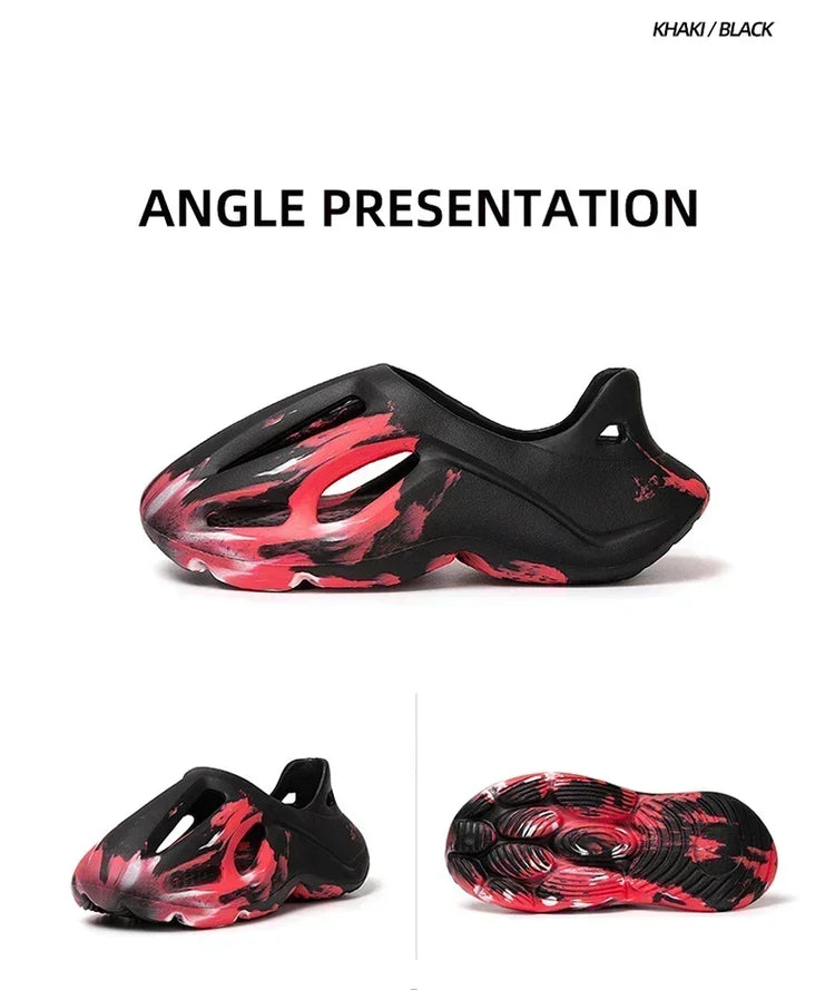 Pantofole con piattaforma mimetica unisex Materiale morbido EVA Tecnologia di stampaggio ad iniezione Scarpe casual da spiaggia per uomo donna