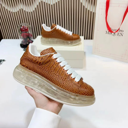 Handcrafted Leather Casual Sneakers Man Platform Trainers Unisex Originality Flat Loafers Men's Footwear