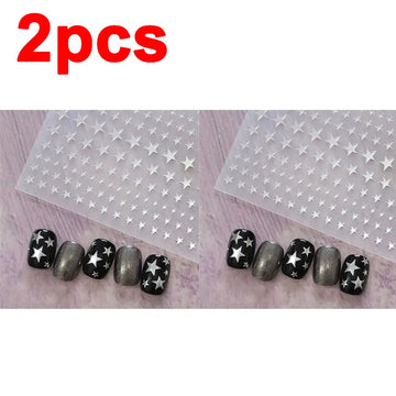 ail Stickers Self-adhesive Nail Ribbon Star Sticker Gel Polish Decals Kawaii Accesories ZJT15