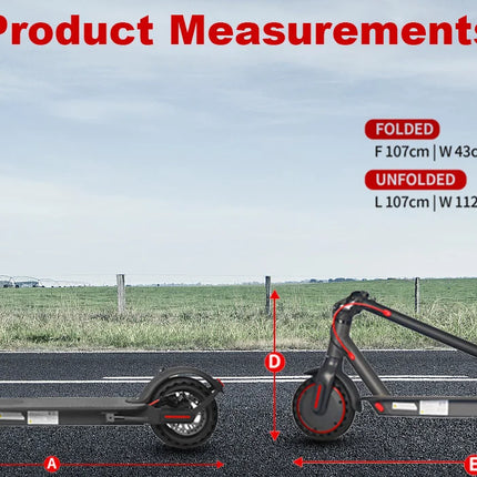 JUICEASE JB80 Scooter elettrico 500W Potenza di picco 35KM 31KM/H 36V10.5AH Batteria lunga Pneumatici da 8,5 pollici con Smart APP Pieghevole EScooter