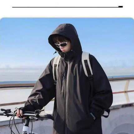 Akatsuki Organization Anime Hooded Jacket Windproof Casual Coat Zip Up for Men Women Teens Cosplay Streetwear Daily Outerwear