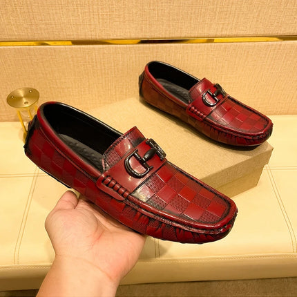 Mocassini in vera pelle da uomo design mocassino slip on morbido piatto scarpe casual da uomo guida calzature maschili scarpe da barca fatte a mano